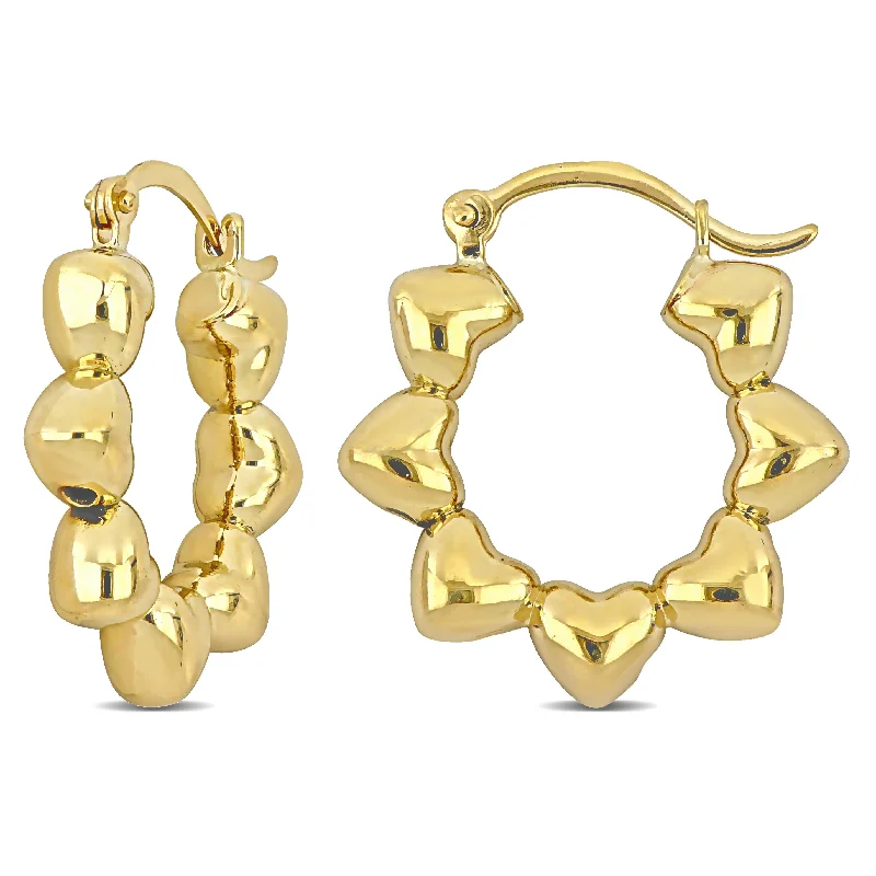Don't Miss Out On Bestselling Jewelry At Special Prices Mimi & Max Heart Hoop Earrings in 10k Yellow Gold Don't Miss Out On Bestselling Jewelry At Special Prices Mimi & Max Heart Hoop Earrings in 10k Yellow Gold