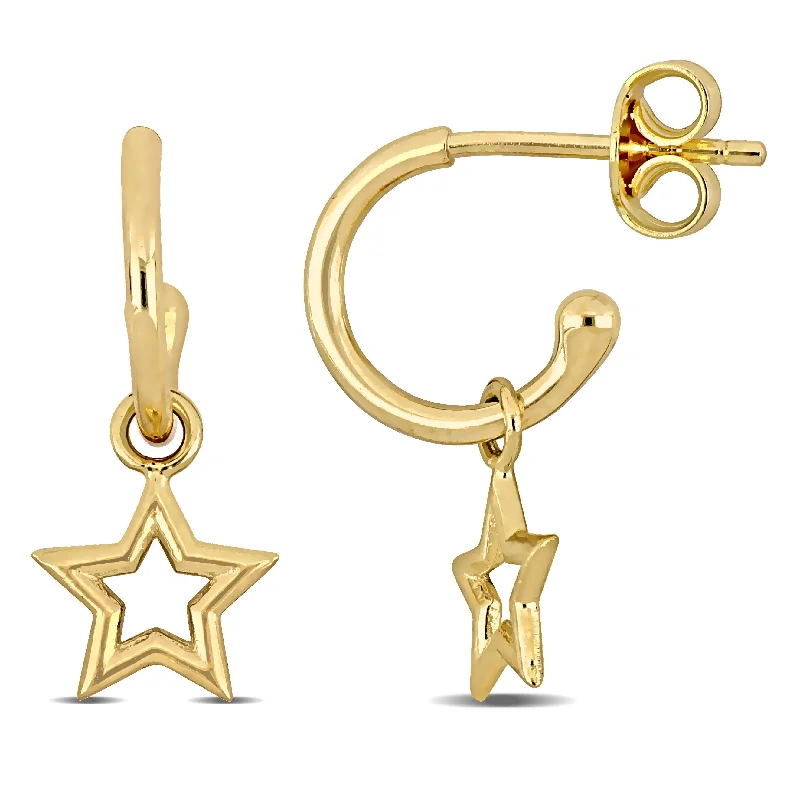 Don't Miss Out On Bestselling Jewelry At Special Prices Mimi & Max Star Drop Hoop Earrings in 14k Yellow Gold Don't Miss Out On Bestselling Jewelry At Special Prices Mimi & Max Star Drop Hoop Earrings in 14k Yellow Gold