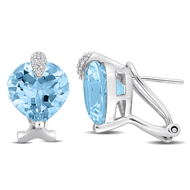 Exclusive Jewelry Sale – Limited-Time Discounts Mimi & Max Womens 18ct TGW Heart-Cut Sky Blue Topaz and 1/10ct TDW Diamond Leverback Earrings in 14k White Gold Exclusive Jewelry Sale – Limited-Time Discounts Mimi & Max Womens 18ct TGW Heart-Cut Sky Blue Topaz and 1/10ct TDW Diamond Leverback Earrings in 14k White Gold