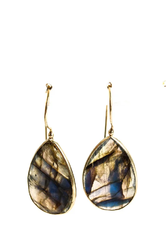 Breathtaking Jewelry, Breathtaking Prices Rarities Womens Sterling Silver Gold Plated Labradorite Drop Dangle Earrings Breathtaking Jewelry, Breathtaking Prices Rarities Womens Sterling Silver Gold Plated Labradorite Drop Dangle Earrings