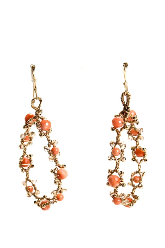 Elegant Jewelry Styles At Budget-Friendly Prices Rarities Womens Sterling Silver Gold Plated Orange Carnelian Drop Earrings Elegant Jewelry Styles At Budget-Friendly Prices Rarities Womens Sterling Silver Gold Plated Orange Carnelian Drop Earrings