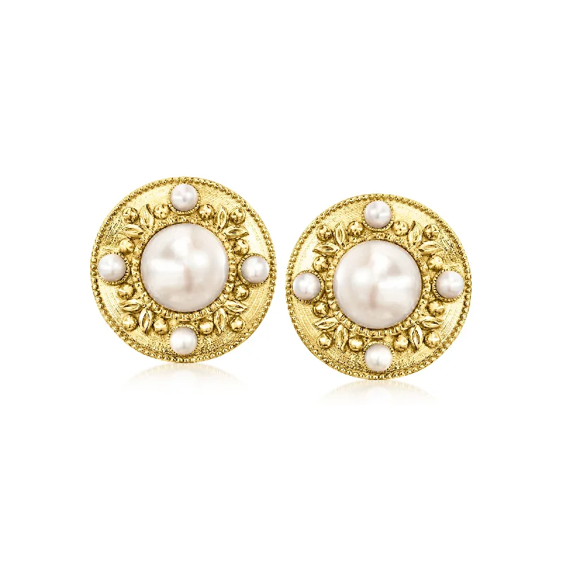 Elegant Necklaces And Bracelets At Limited-Time Offers Ross-Simons 3-10.5mm Cultured Pearl Earrings in 18kt Gold Over Sterling Elegant Necklaces And Bracelets At Limited-Time Offers Ross-Simons 3-10.5mm Cultured Pearl Earrings in 18kt Gold Over Sterling