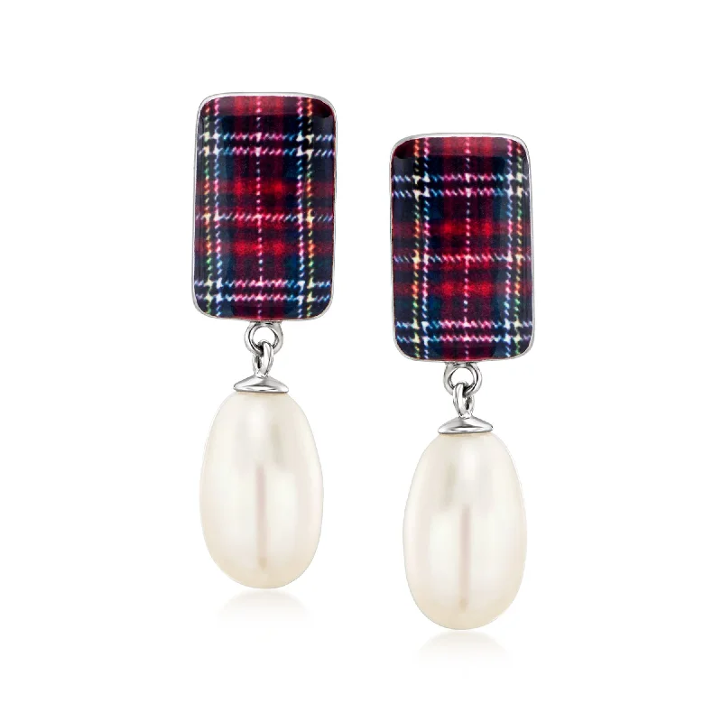 Personalized Jewelry Sale – Unique Pieces At Great Prices Ross-Simons 8-8.5mm Cultured Pearl and Multicolored Enamel Drop Earrings in Sterling Silver Personalized Jewelry Sale – Unique Pieces At Great Prices Ross-Simons 8-8.5mm Cultured Pearl and Multicolored Enamel Drop Earrings in Sterling Silver