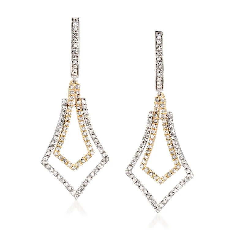 Luxury Jewelry Sale – Elegant Styles At Unbeatable Prices Ross-Simons Diamond Drop Earrings in Sterling Silver and 14kt Yellow Gold Luxury Jewelry Sale – Elegant Styles At Unbeatable Prices Ross-Simons Diamond Drop Earrings in Sterling Silver and 14kt Yellow Gold