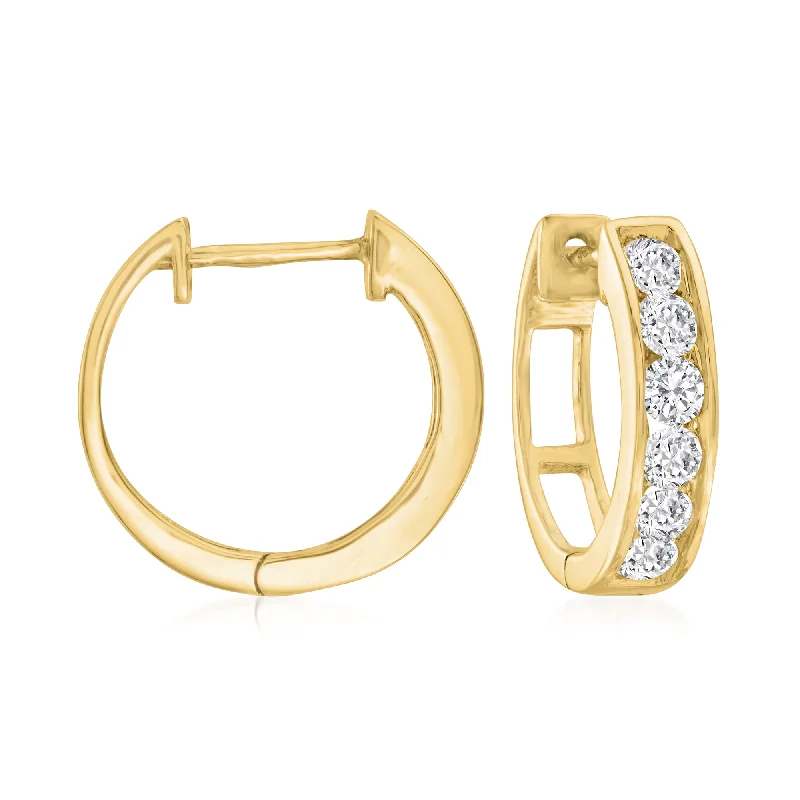 Holiday Jewelry Sale – Perfect Gifts At The Best Prices Ross-Simons Diamond Huggie Hoop Earrings in 14kt Yellow Gold Holiday Jewelry Sale – Perfect Gifts At The Best Prices Ross-Simons Diamond Huggie Hoop Earrings in 14kt Yellow Gold