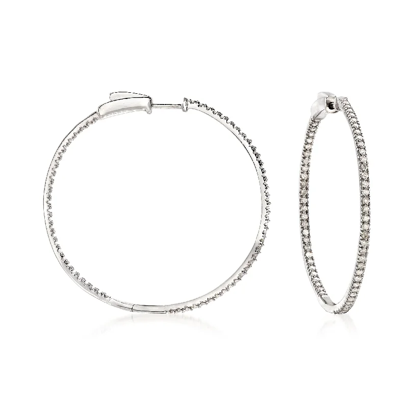 Handcrafted Jewelry Sale – Unique Designs At Low Prices Ross-Simons Diamond Inside-Outside Hoop Earrings in Sterling Silver Handcrafted Jewelry Sale – Unique Designs At Low Prices Ross-Simons Diamond Inside-Outside Hoop Earrings in Sterling Silver