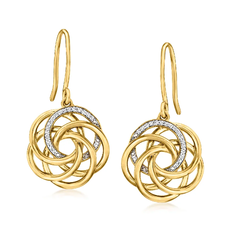 Seasonal Jewelry Sale – Upgrade Your Style Today Ross-Simons Diamond Interlocking-Circle Drop Earrings in 18kt Gold Over Sterling Seasonal Jewelry Sale – Upgrade Your Style Today Ross-Simons Diamond Interlocking-Circle Drop Earrings in 18kt Gold Over Sterling