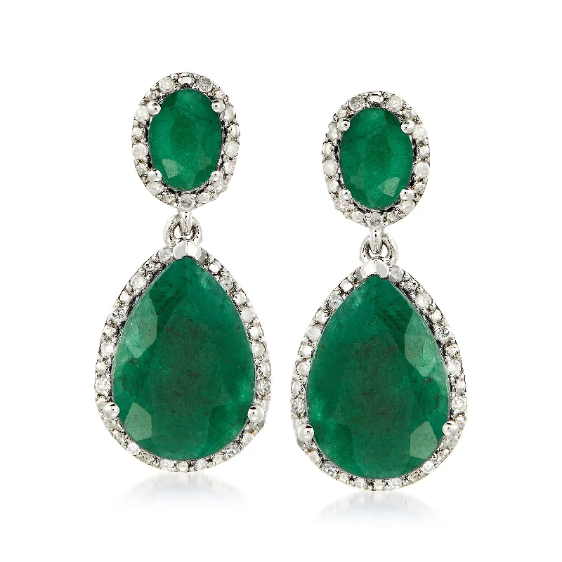 Seasonal Jewelry Deals – Elevate Your Style Ross-Simons Emerald and . Diamond Drop Earrings in Sterling Silver Seasonal Jewelry Deals – Elevate Your Style Ross-Simons Emerald and . Diamond Drop Earrings in Sterling Silver