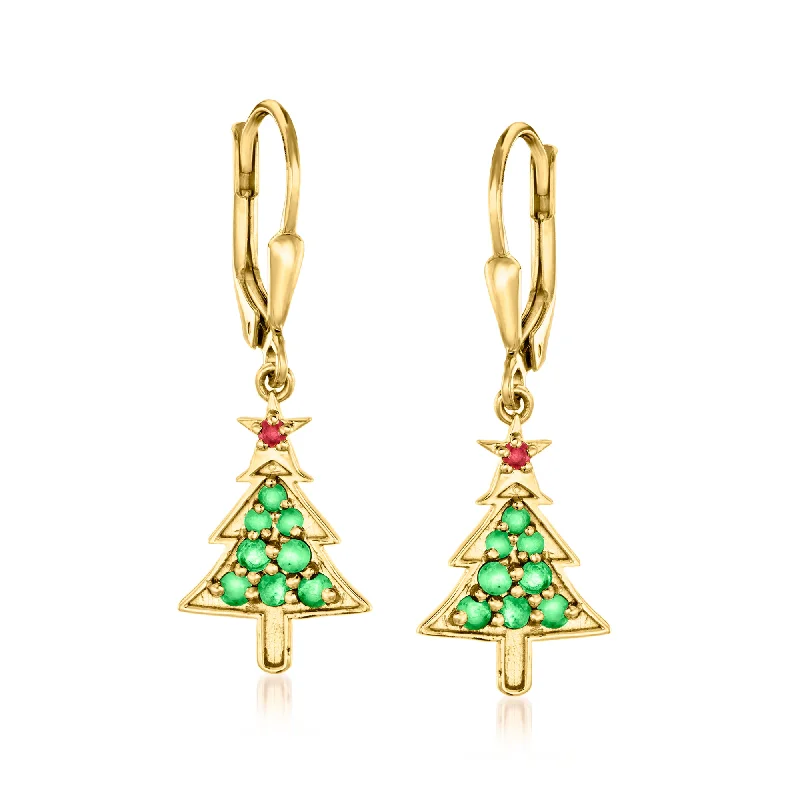 Accessorize For Less – Luxury Jewelry At Affordable Prices Ross-Simons Emerald Christmas Tree Drop Earrings With Ruby Accents in 18kt Gold Over Sterling Accessorize For Less – Luxury Jewelry At Affordable Prices Ross-Simons Emerald Christmas Tree Drop Earrings With Ruby Accents in 18kt Gold Over Sterling