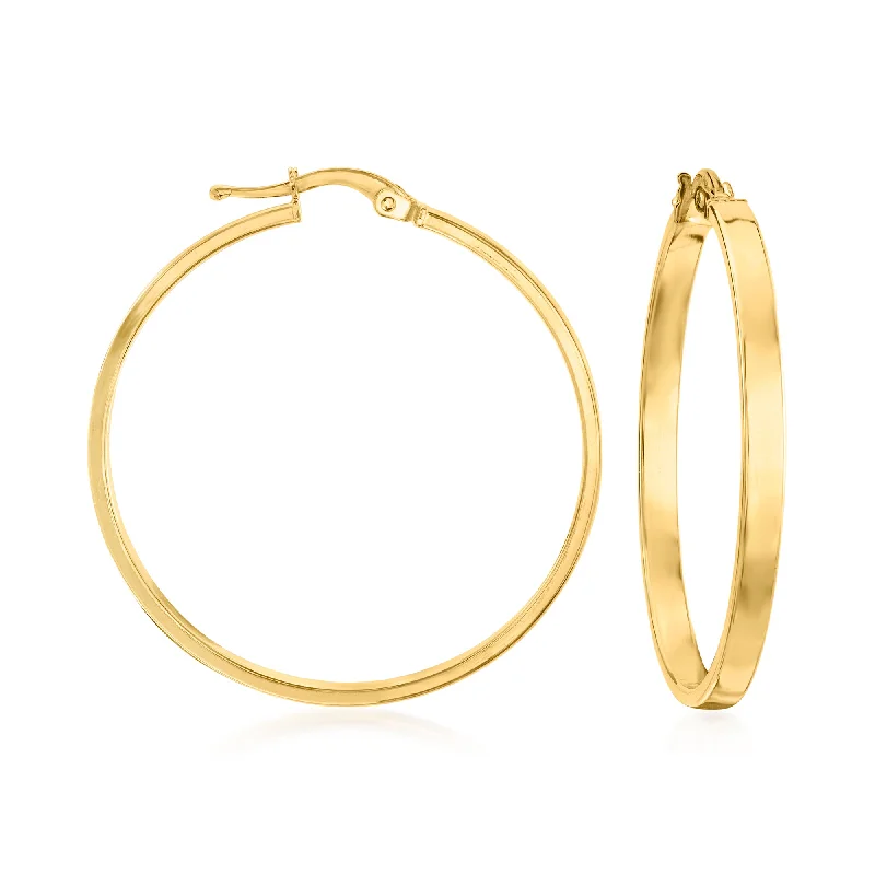 Limited-Time Jewelry Sale – Don't Miss These Deals Ross-Simons Italian 14kt Yellow Gold Squared-Edge Hoop Earrings Limited-Time Jewelry Sale – Don't Miss These Deals Ross-Simons Italian 14kt Yellow Gold Squared-Edge Hoop Earrings