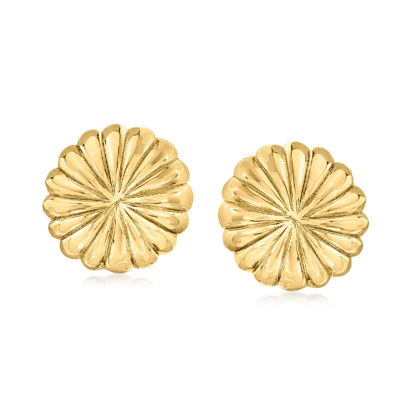 Limited-Stock Jewelry Clearance – Grab Your Favorites Now Ross-Simons Italian 18kt Yellow Gold Line-Patterned Dome Earrings Limited-Stock Jewelry Clearance – Grab Your Favorites Now Ross-Simons Italian 18kt Yellow Gold Line-Patterned Dome Earrings