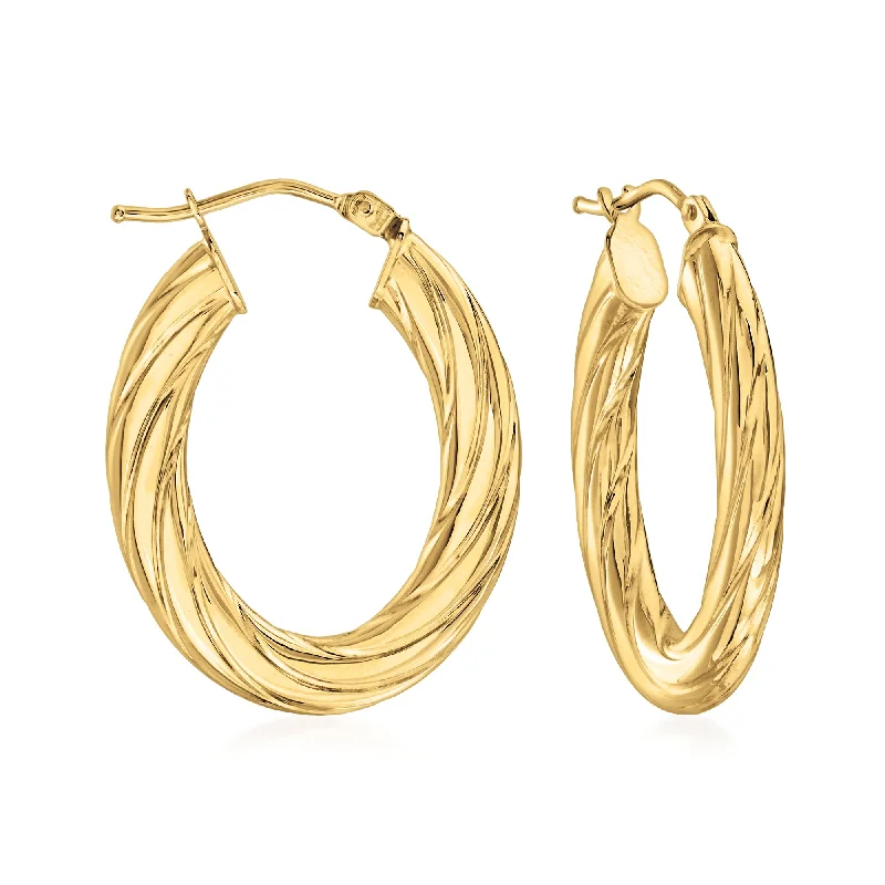 Exclusive Jewelry Sale – Sparkle For Less Ross-Simons Italian Fluted 14kt Yellow Gold Oval Hoop Earrings Exclusive Jewelry Sale – Sparkle For Less Ross-Simons Italian Fluted 14kt Yellow Gold Oval Hoop Earrings