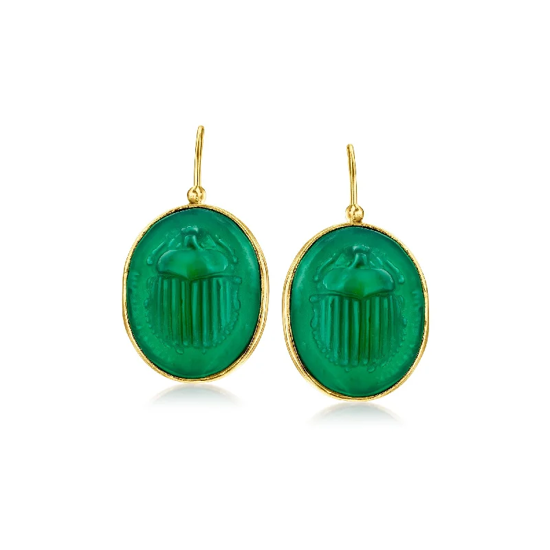 Waterproof Stainless Steel Jewelry For Lasting Beauty Ross-Simons Italian Tagliamonte Green Agate Scarab Drop Earrings in 18kt Gold Over Sterling Waterproof Stainless Steel Jewelry For Lasting Beauty Ross-Simons Italian Tagliamonte Green Agate Scarab Drop Earrings in 18kt Gold Over Sterling