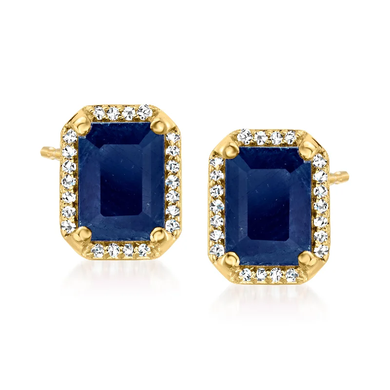 Make Every Moment Shine – Jewelry Discounts Available Ross-Simons Sapphire and . Diamond Earrings in 14kt Yellow Gold Make Every Moment Shine – Jewelry Discounts Available Ross-Simons Sapphire and . Diamond Earrings in 14kt Yellow Gold