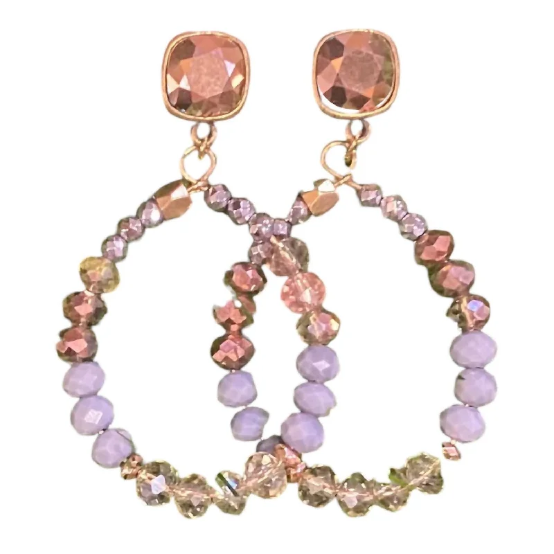 Handmade Pearl Jewelry For Timeless Elegance Women's Beaded Oval Teardrop Earrings In Rose Gold Handmade Pearl Jewelry For Timeless Elegance Women's Beaded Oval Teardrop Earrings In Rose Gold