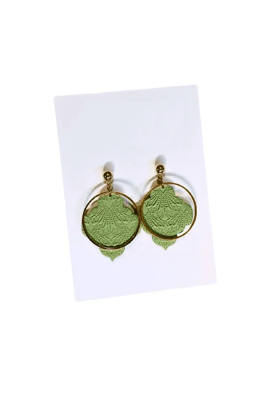Best-Selling Jewelry Now Available At Special Deals Women's Chandler Earrings In Olive