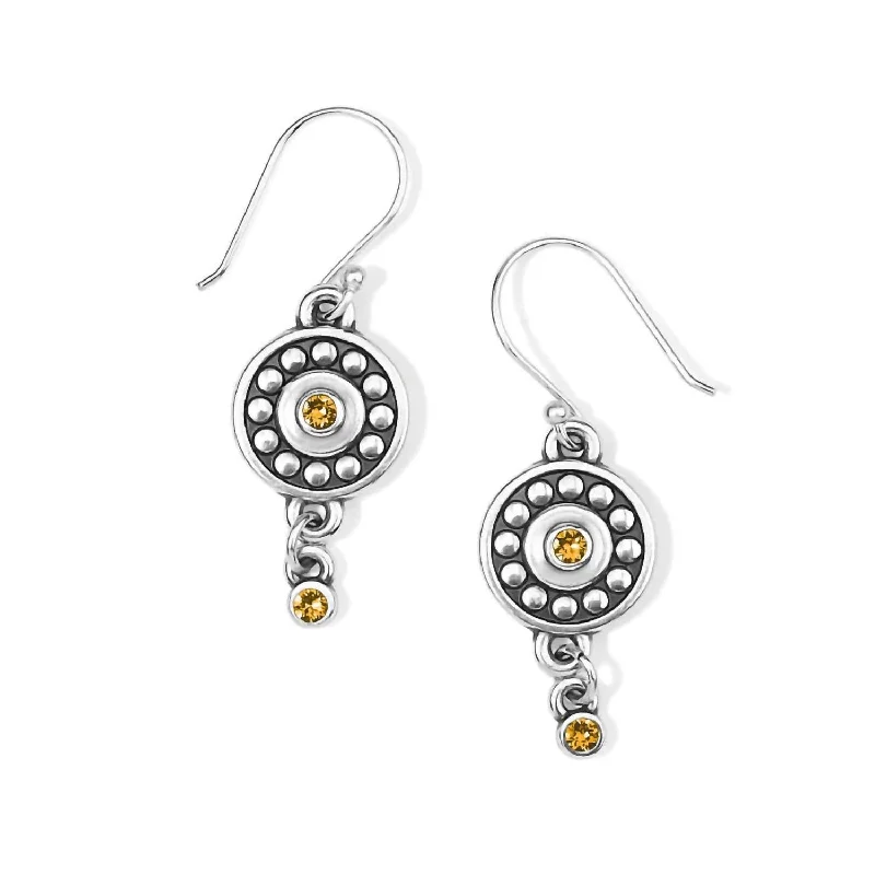 Limited-Time Jewelry Discounts – Shine Without The Splurge Women's Dot Medali Reversible French Wire Earrings In November-Topaz Limited-Time Jewelry Discounts – Shine Without The Splurge Women's Dot Medali Reversible French Wire Earrings In November-Topaz