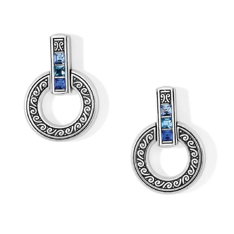 Trending Jewelry Now At Unbeatable Prices Women's Light Round Earrings In Silver-Blue Trending Jewelry Now At Unbeatable Prices Women's Light Round Earrings In Silver-Blue