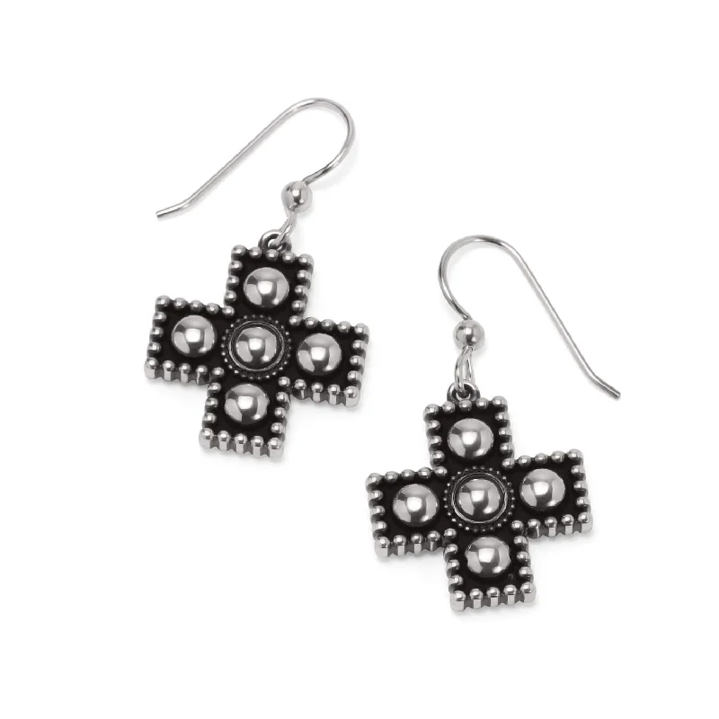 Don't Miss These Dazzling Jewelry Discounts Women's Small Cross Earrings In Silver
