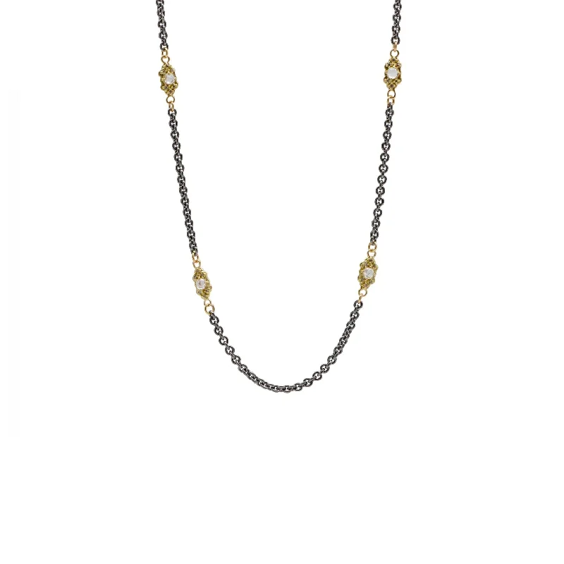 Shop Elegant Jewelry At Unbeatable Prices Grey / White Sapphire and Champagne Diamond Scroll Necklace Shop Elegant Jewelry At Unbeatable Prices Grey / White Sapphire and Champagne Diamond Scroll Necklace