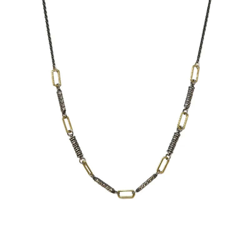 Elegant Rose Gold Jewelry For A Stylish Touch Champagne Diamond Paperclip Necklace