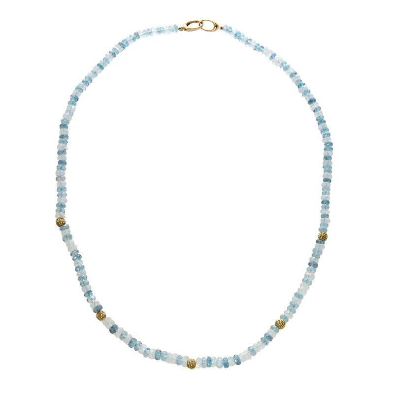 Bestselling Jewelry At Special Promotional Rates Aquamarine & Rainbow Moonstone Beaded 18K Gold Necklace Bestselling Jewelry At Special Promotional Rates Aquamarine & Rainbow Moonstone Beaded 18K Gold Necklace