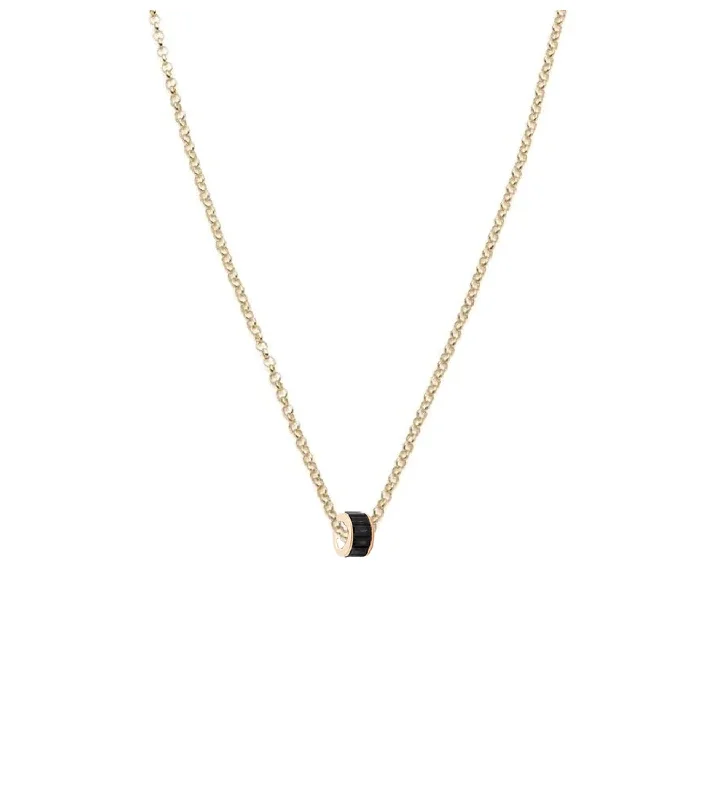 Customized Silver Jewelry For Unique Style Baguette Black Diamond - Love : Heart Beat Fine Belcher Chain Necklace Customized Silver Jewelry For Unique Style Baguette Black Diamond - Love : Heart Beat Fine Belcher Chain Necklace