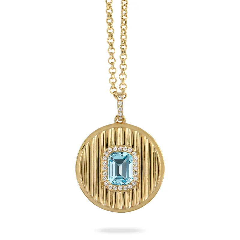 Discover Unique Jewelry With Special Limited-Time Offers Blue Topaz & Diamond 18K Yellow Gold Pendant Necklace Discover Unique Jewelry With Special Limited-Time Offers Blue Topaz & Diamond 18K Yellow Gold Pendant Necklace