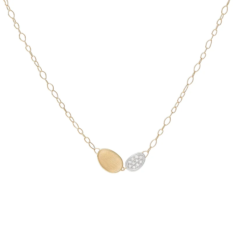 Delicate Crystal Jewelry For Sophisticated Charm Lunaria Mini-Petal & Diamond Pendant Necklace Delicate Crystal Jewelry For Sophisticated Charm Lunaria Mini-Petal & Diamond Pendant Necklace