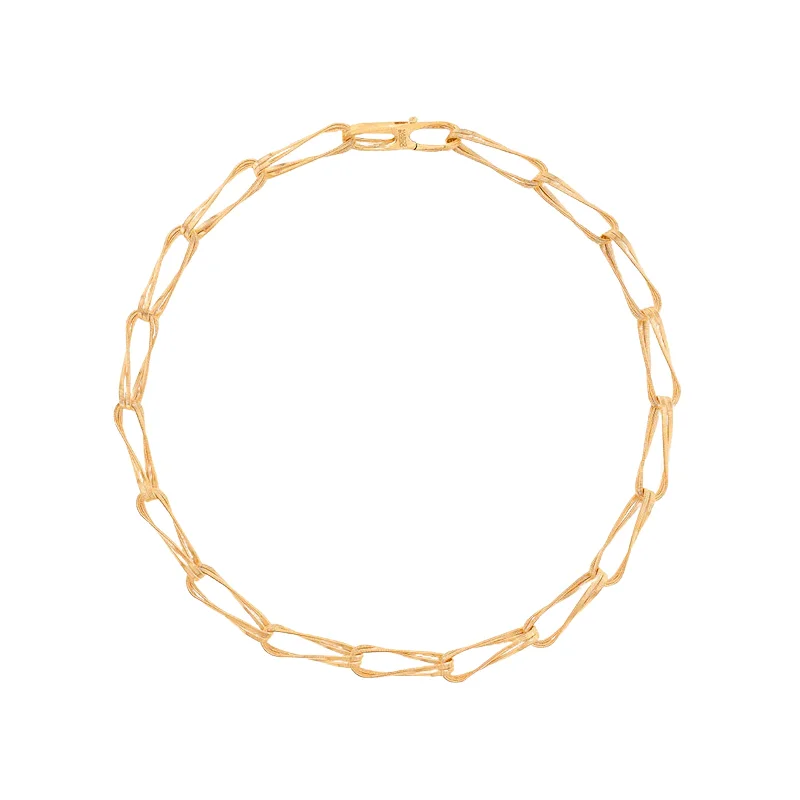 Customized Silver Jewelry For Unique Style Marrakech Onde Twisted Double Coil Link Necklace
