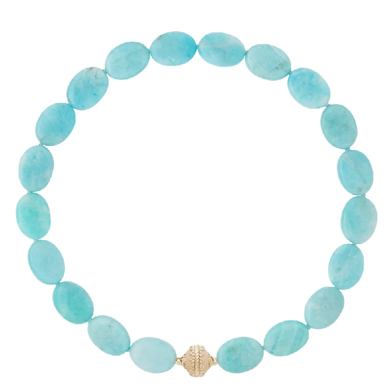 Jewelry Deals That Sparkle – Shop Today Clara Williams Amazonite Flat Oval Necklace