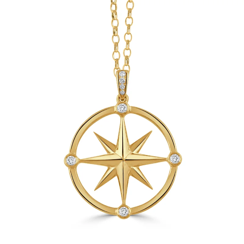Jewelry Clearance Sale – Final Reductions Diamond 18K Gold Starburst Compass Rose Pendant Necklace Jewelry Clearance Sale – Final Reductions Diamond 18K Gold Starburst Compass Rose Pendant Necklace