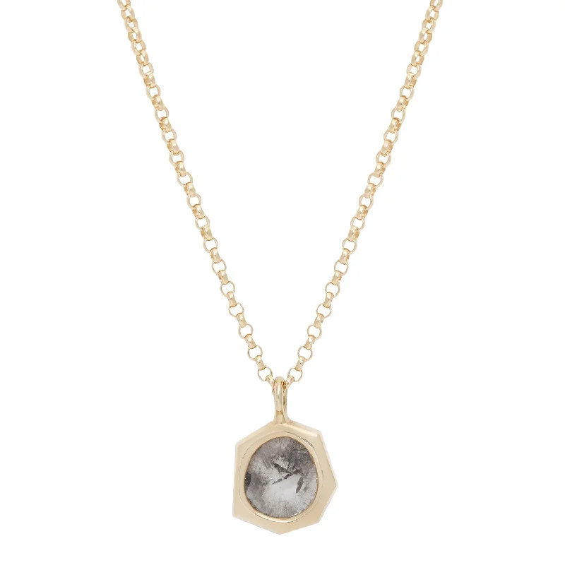 Classic And Modern Jewelry Styles On Sale Diamond Slice Geo Necklace