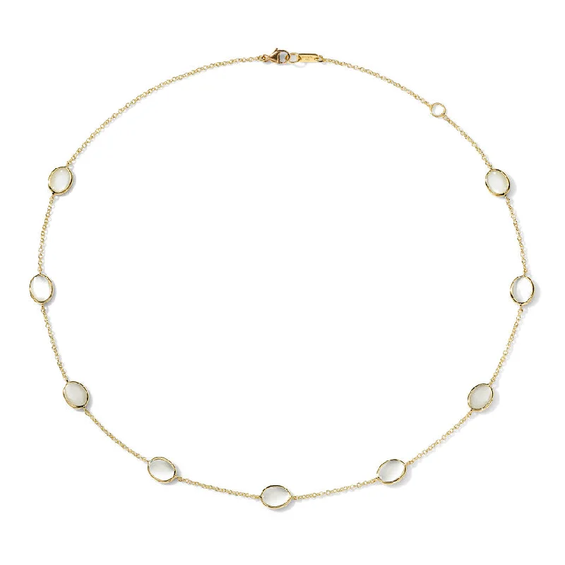 Glamorous Jewelry, Glamorous Deals – Shop Now Mother of Pearl Rock Candy Confetti Necklace