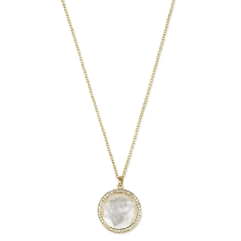 Unmissable Jewelry Clearance – Final Reductions Mother of Pearl/Clear Quartz & Diamond Lollipop Medium Pendant Unmissable Jewelry Clearance – Final Reductions Mother of Pearl/Clear Quartz & Diamond Lollipop Medium Pendant