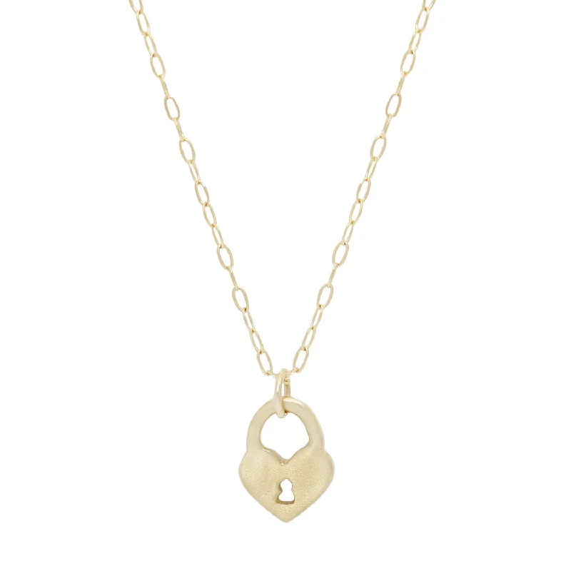 Once-A-Year Jewelry Deals – Shop Before They’Re Gone Tiny Gold Heart Lock Necklace