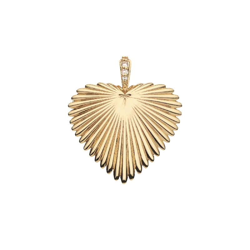 Breathtaking Jewelry, Breathtaking Prices Jane Win LOVE Sun Palm Heart Pendant Necklace Breathtaking Jewelry, Breathtaking Prices Jane Win LOVE Sun Palm Heart Pendant Necklace