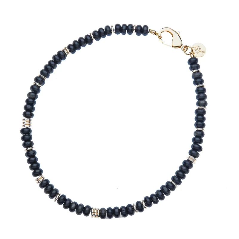 Luxury Jewelry Sale – Sparkle For Less Jane Win Obsidian Gumdrop Beaded Necklace