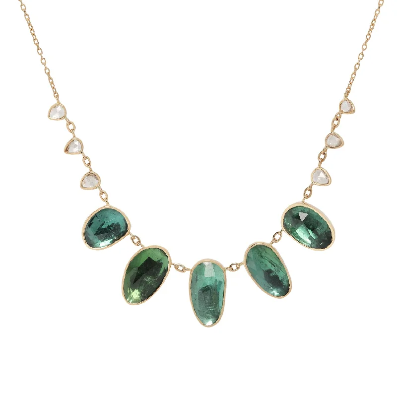 Unique Jewelry For Less – Shop The Sale Now Multi Green Tourmaline & Diamond Necklace Unique Jewelry For Less – Shop The Sale Now Multi Green Tourmaline & Diamond Necklace