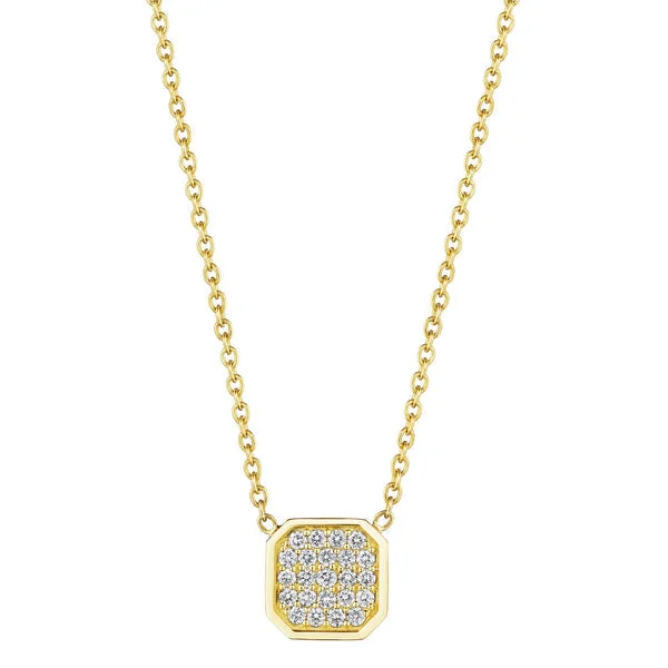 Get Ready To Sparkle – Special Jewelry Discounts Diamond Asscher Shape Necklace