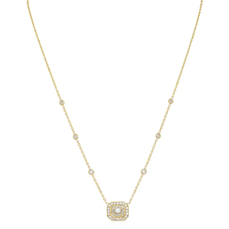 Flash Deals On Fine Jewelry – Shop Before It's Gone Art-Deco Emerald Cut Diamond Necklace Flash Deals On Fine Jewelry – Shop Before It's Gone Art-Deco Emerald Cut Diamond Necklace