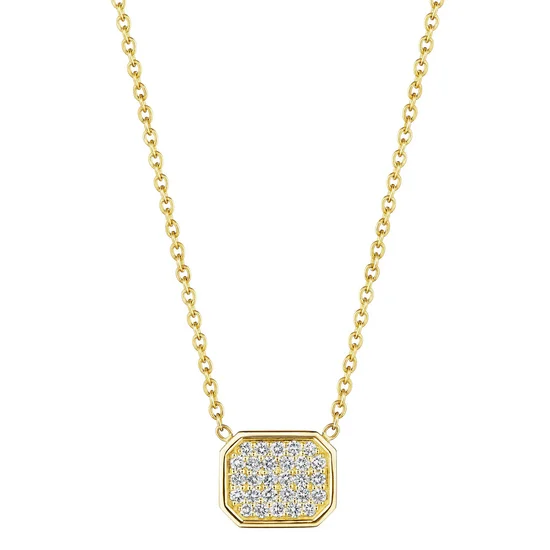 Elegant Jewelry, Affordable Luxury – Shop Now Diamond Emerald Shape Necklace
