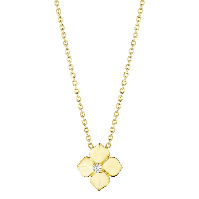Personalized Engraved Jewelry For Meaningful Gifts Diamond Flower Necklace