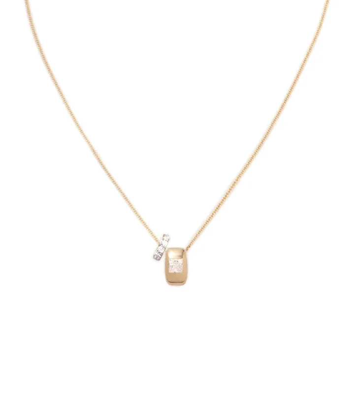 Waterproof Stainless Steel Jewelry For Lasting Beauty Princess Cut Heart Beat : Fine Diamond Cut Curb Necklace Waterproof Stainless Steel Jewelry For Lasting Beauty Princess Cut Heart Beat : Fine Diamond Cut Curb Necklace