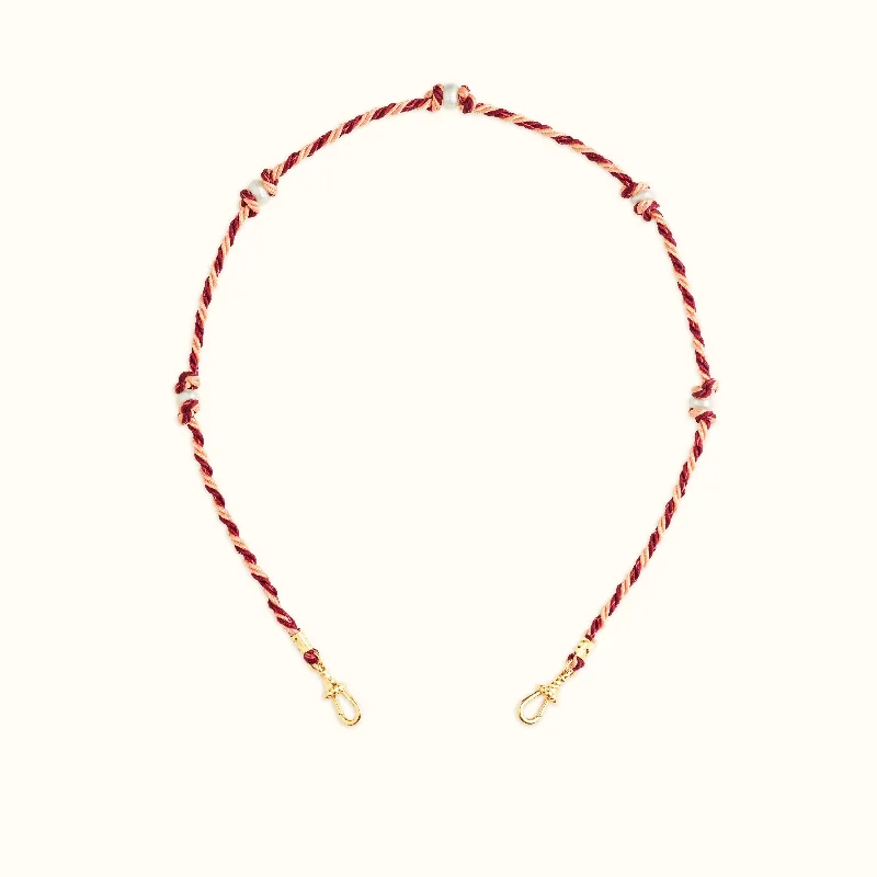 Luxury Jewelry Sale – Elegant Styles At Unbeatable Prices Mauli Silky Cord in Burgundy and Beige with Freshwater Cultured Pearl Beads Luxury Jewelry Sale – Elegant Styles At Unbeatable Prices Mauli Silky Cord in Burgundy and Beige with Freshwater Cultured Pearl Beads