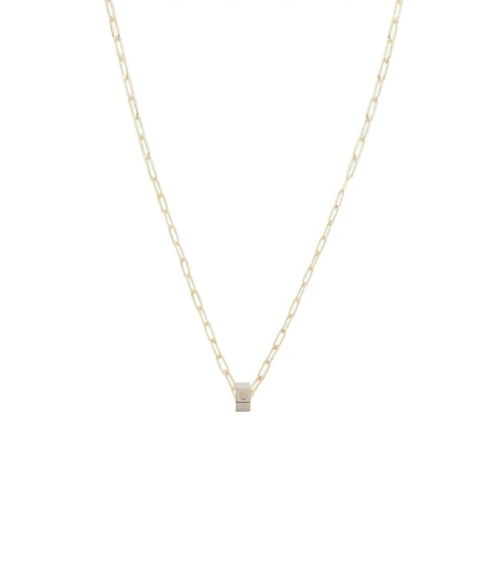 Unmissable Jewelry Sale – Shop Before It's Too Late Custom Cream Small Faceted Heart Beat : Super Fine Clip Chain Necklace