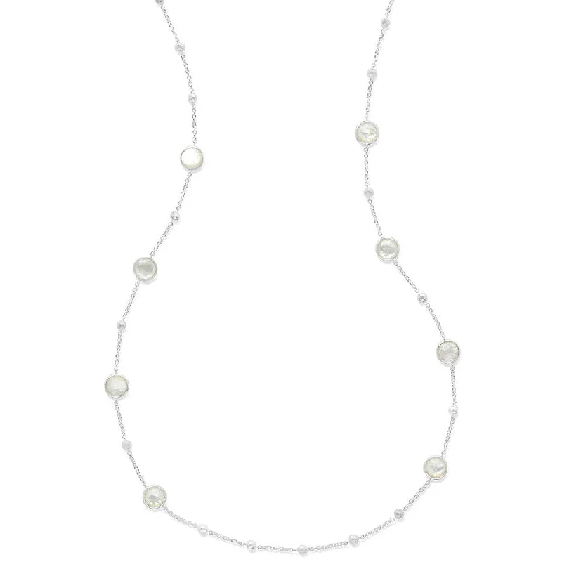 Your Perfect Accessory Now At The Best Price Lollipop Quartz and Mop Doublet Multi-Station Necklace Your Perfect Accessory Now At The Best Price Lollipop Quartz and Mop Doublet Multi-Station Necklace