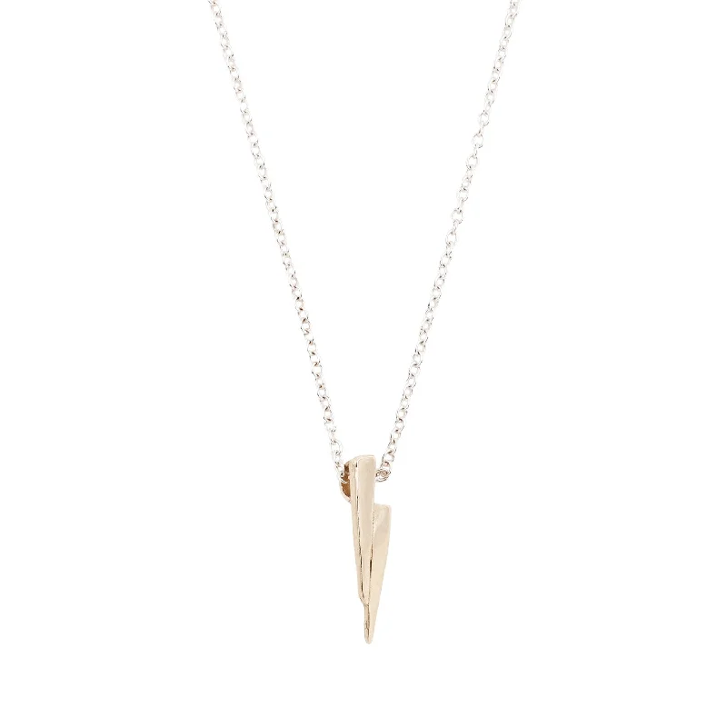 Elegant Jewelry, Exclusive Prices – Shop Now Gold On Silver Razor Necklace