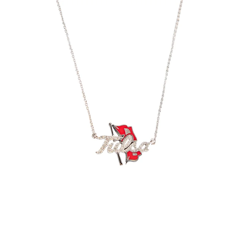 Exclusive Jewelry Offers – Sparkle For Less TU Necklace with Diamonds and Red Enamel Exclusive Jewelry Offers – Sparkle For Less TU Necklace with Diamonds and Red Enamel