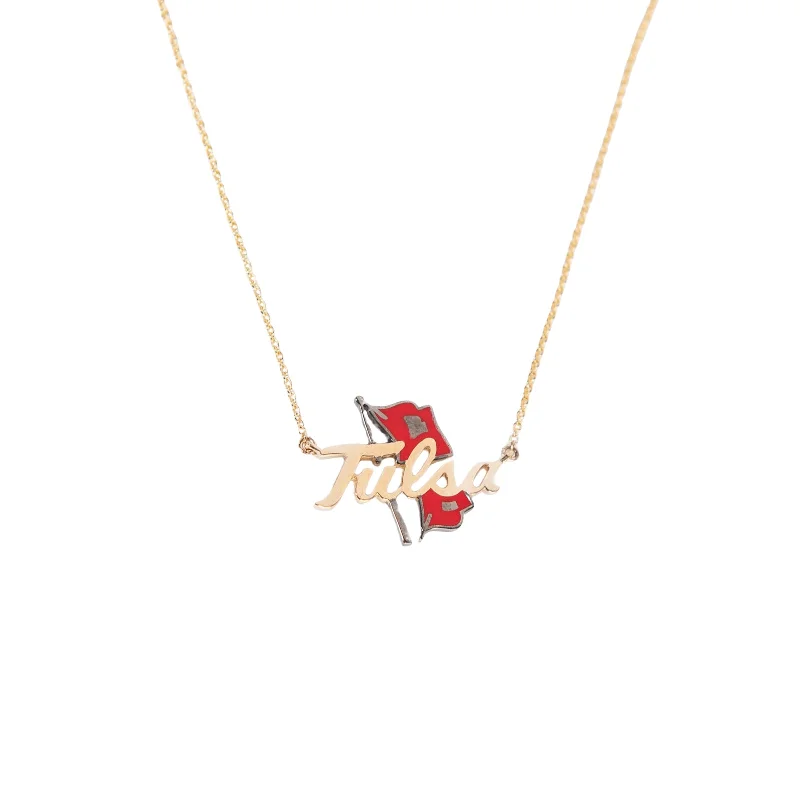 Affordable Luxury Jewelry For Every Occasion TU Necklace with Red Enamel